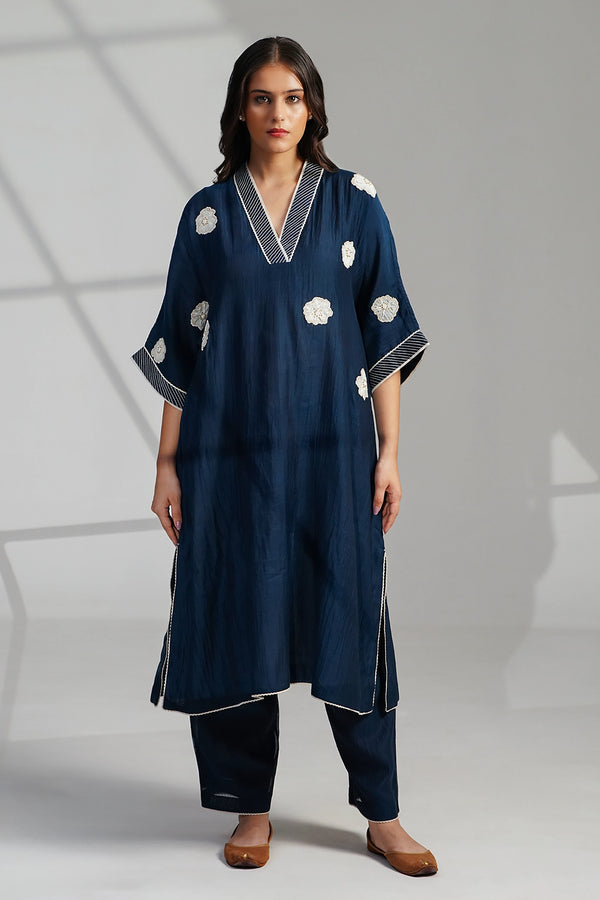 BLUE KAFTAN SET