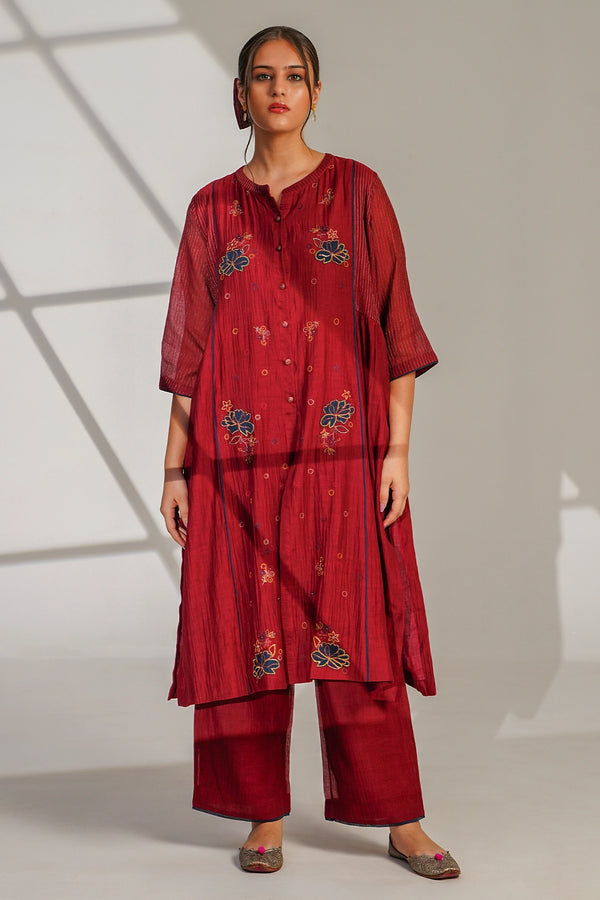 MAROON SUIT SET