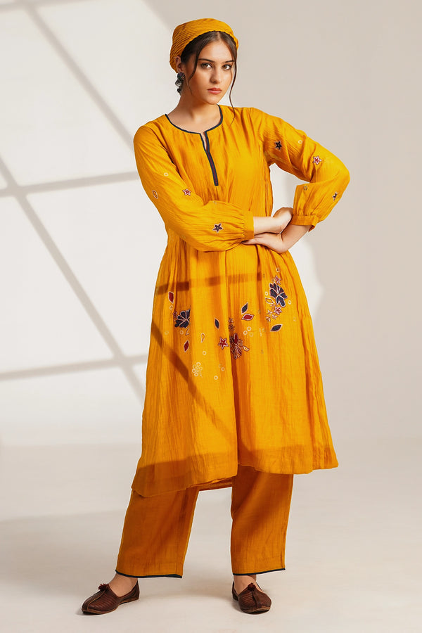 MUSTARD SUIT SET