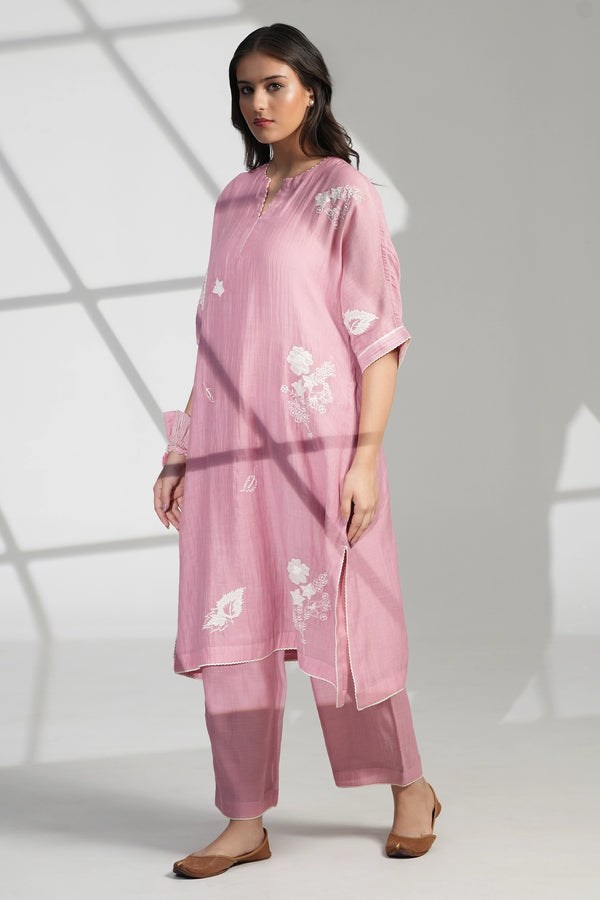 PINK KAFTAN SET