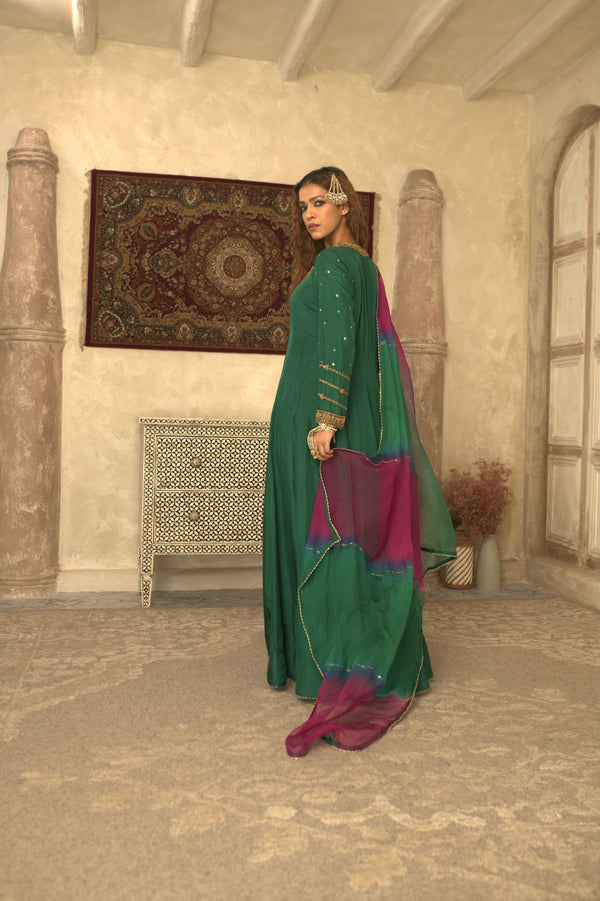 AYESHA GREEN ANARKALI